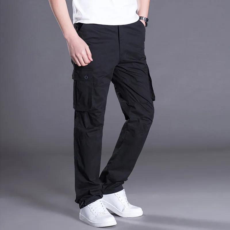 Men'S Work Pants Multi-Pocket Overalls