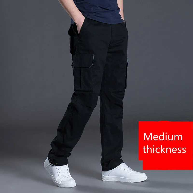 Men'S Work Pants Multi-Pocket Overalls