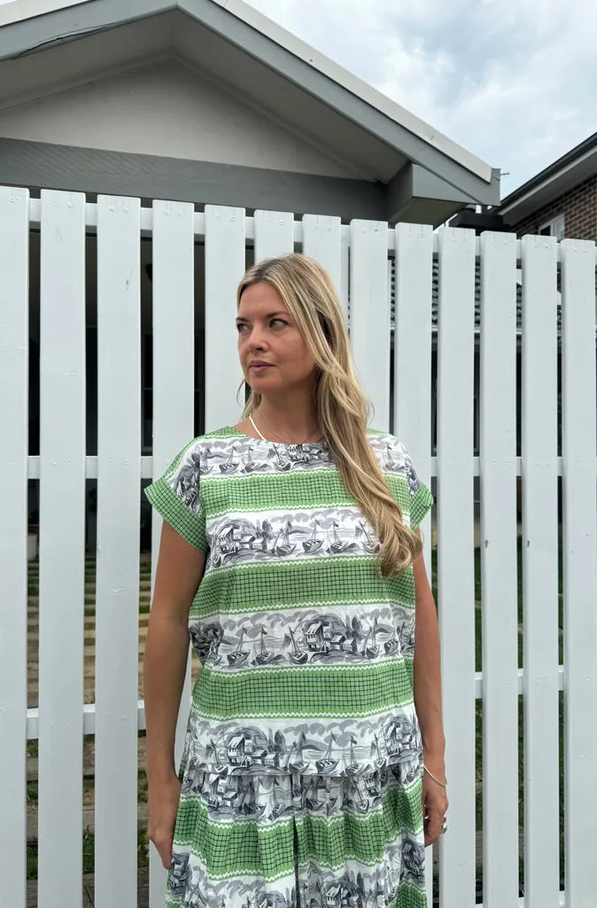 Muse South Sea Top in Cotton Print