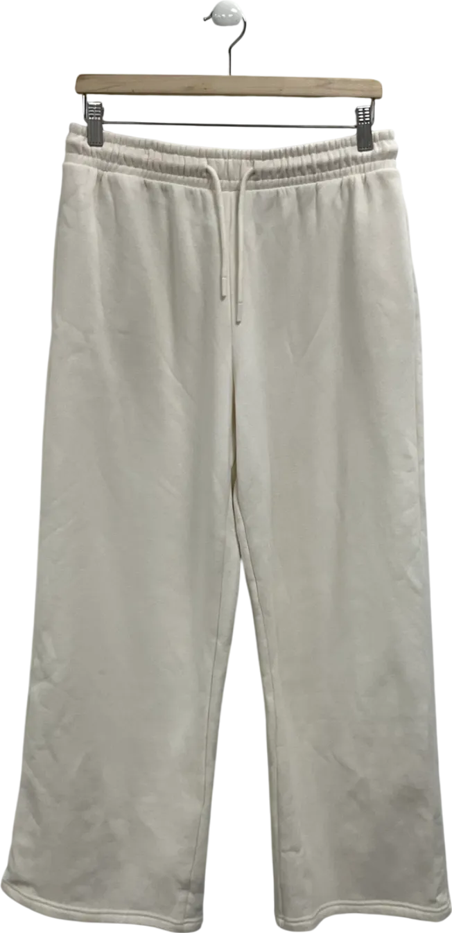 New Look Cream Wide Leg Joggers UK 12