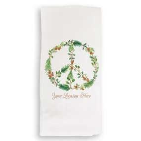 Pacific Palisades Winter Peace Guest Towel