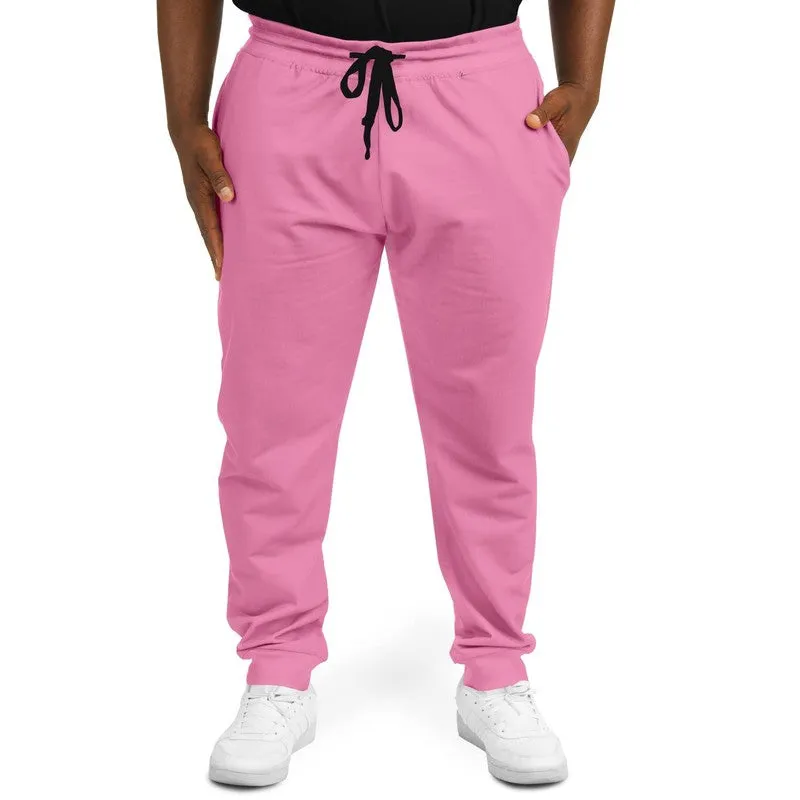 Pastel Magenta Joggers | Unisex | with PLUS sizes | Bright Pastel Magenta | C0M60Y0K0
