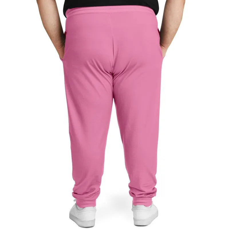 Pastel Magenta Joggers | Unisex | with PLUS sizes | Bright Pastel Magenta | C0M60Y0K0