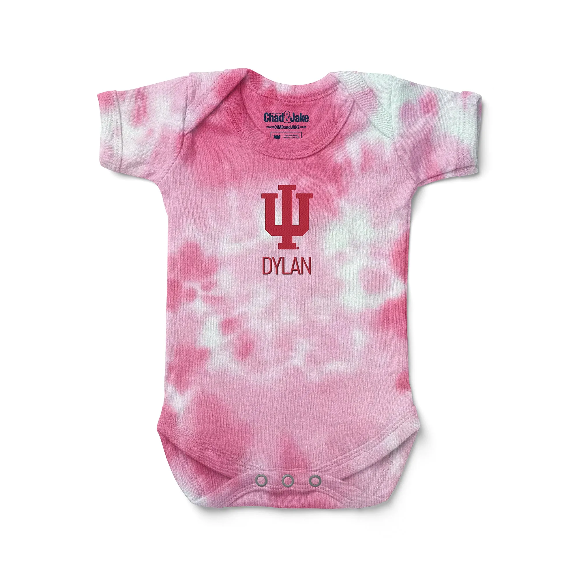 Personalized Indiana Hoosiers Tie Dye Bodysuit