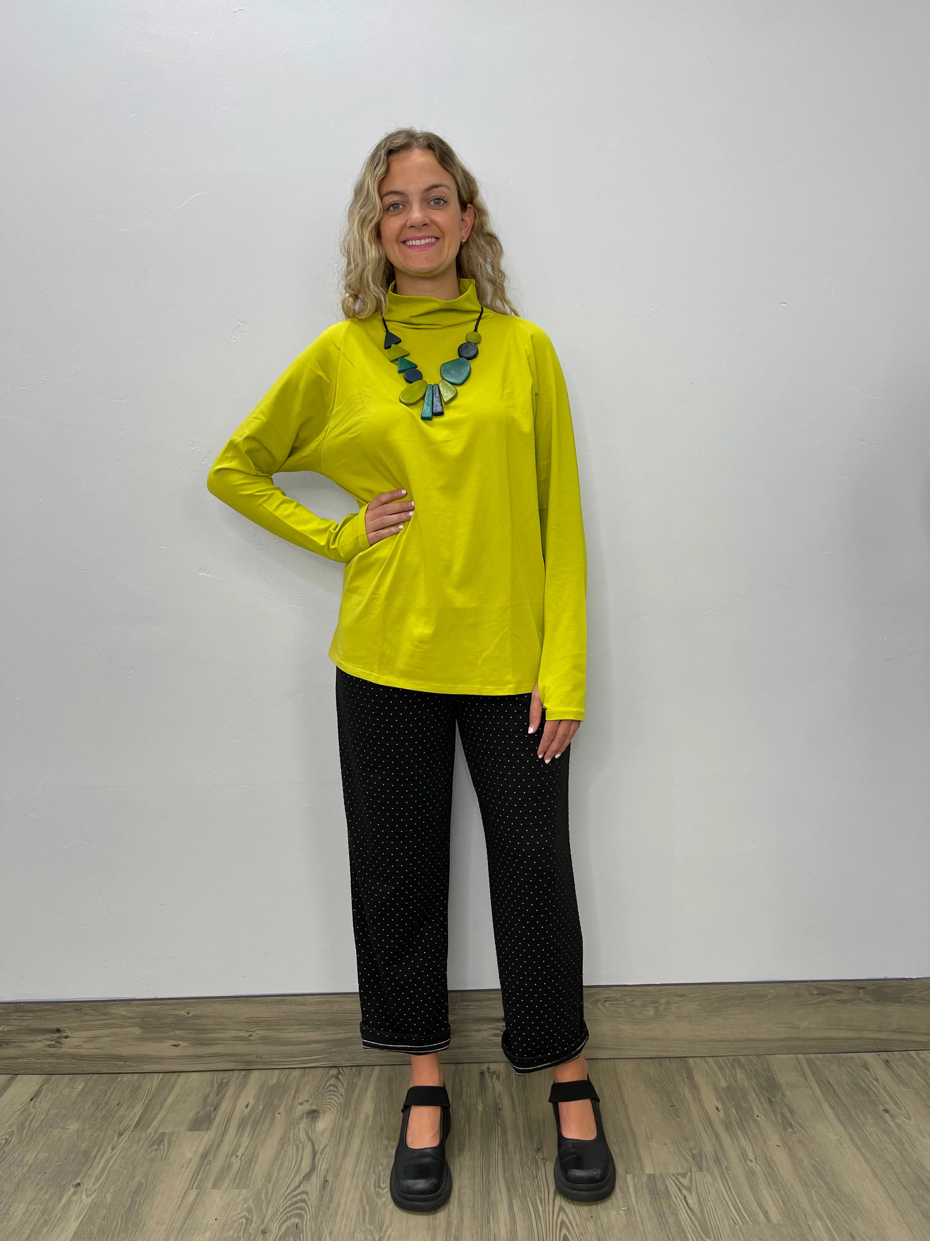 Pistachio Green Long Sleeve Turtle Neck