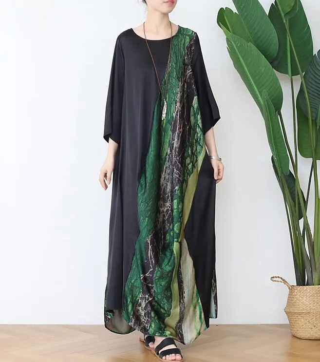 Print Loose Plus Size Women Summer Fashion  Dresses AMT962328