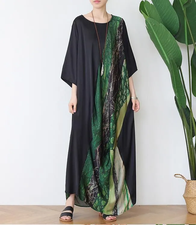 Print Loose Plus Size Women Summer Fashion  Dresses AMT962328