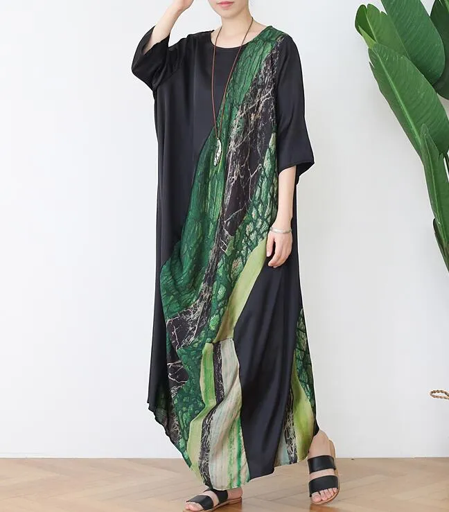 Print Loose Plus Size Women Summer Fashion  Dresses AMT962328