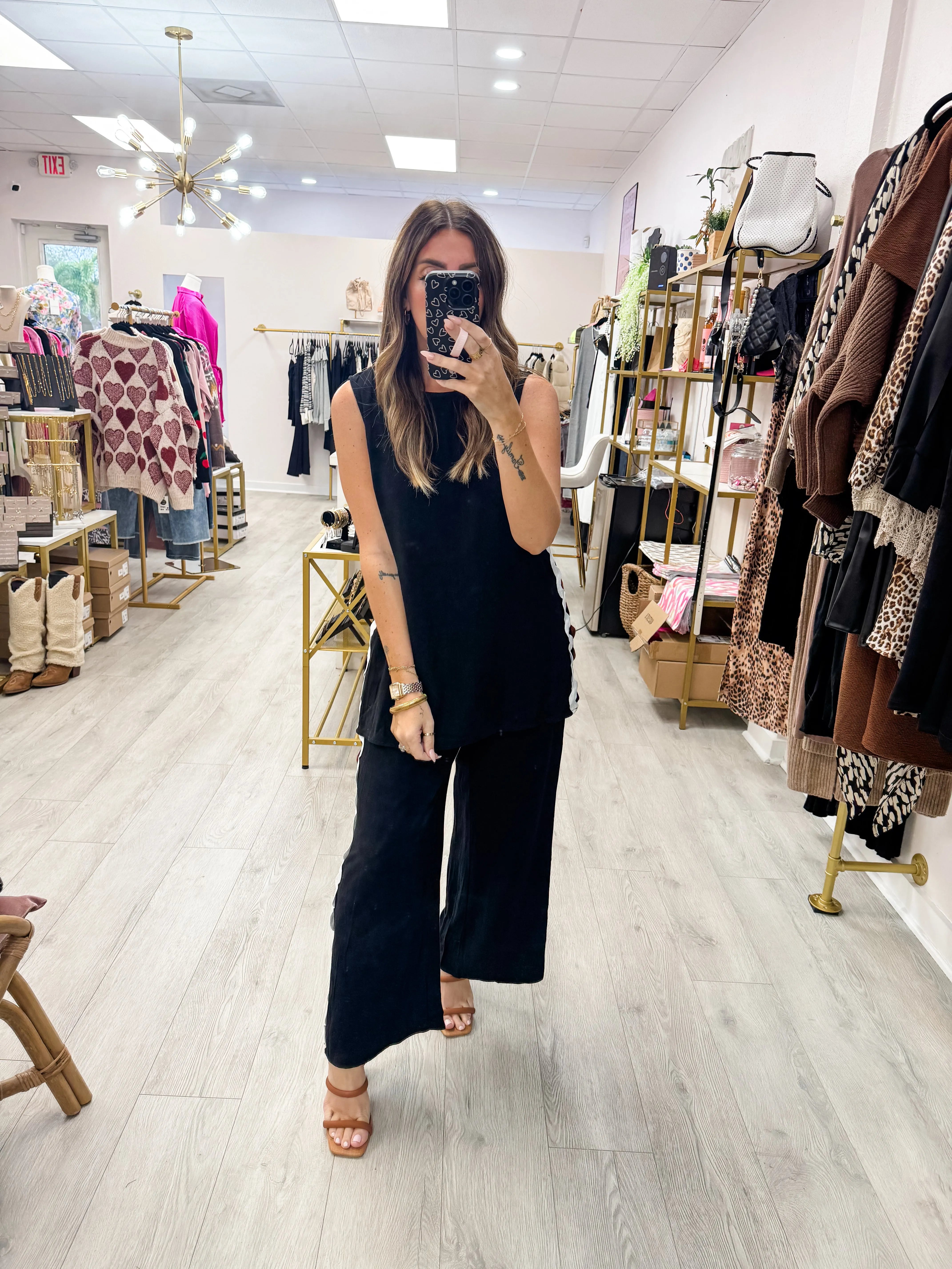 Ric Rac Trim Detail Two Piece Set