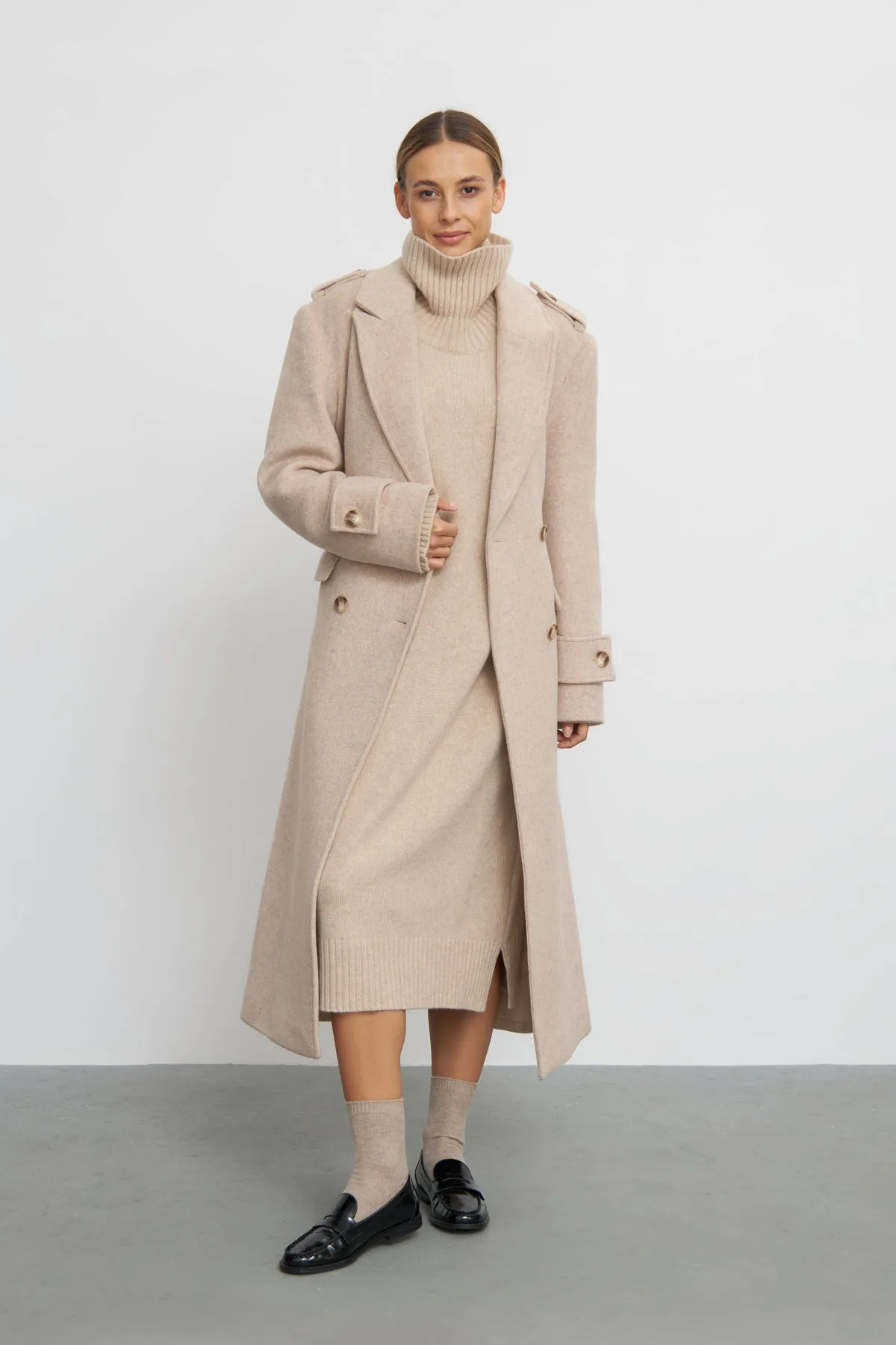 Savannah Knit Dress - Beige