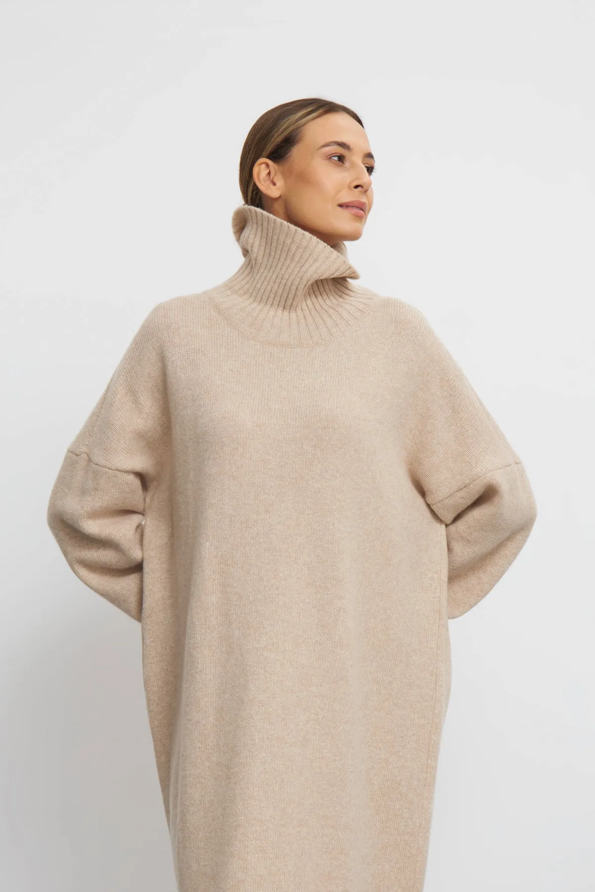 Savannah Knit Dress - Beige