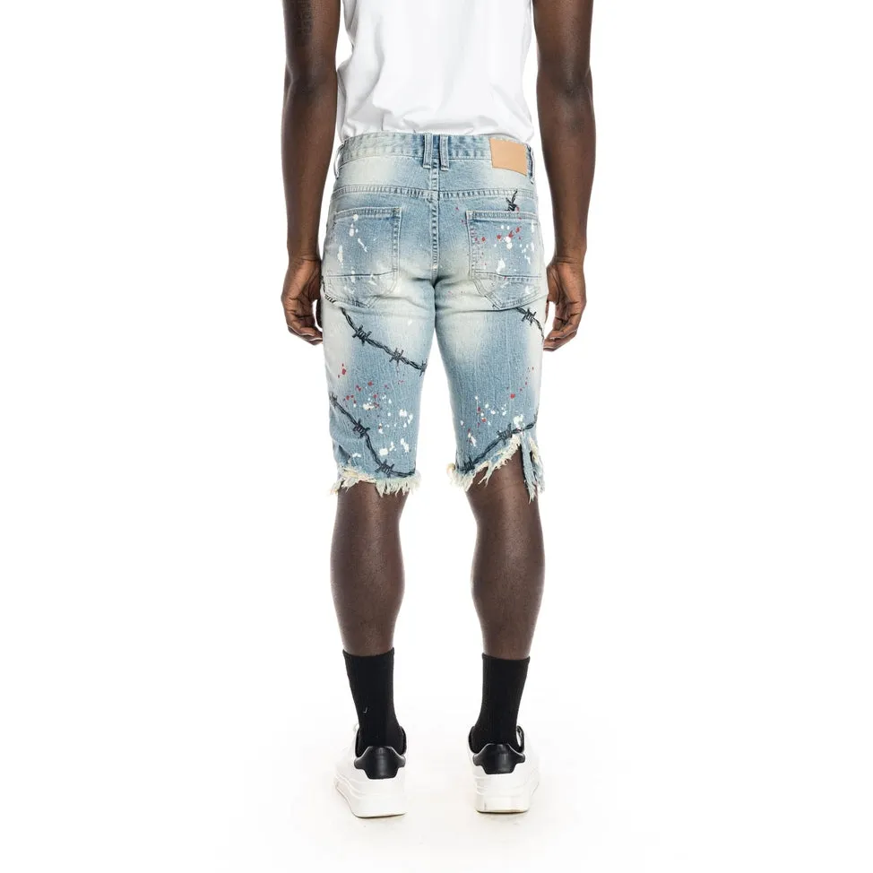 Scorpion Fashion Jean Shorts - Brighton Blue