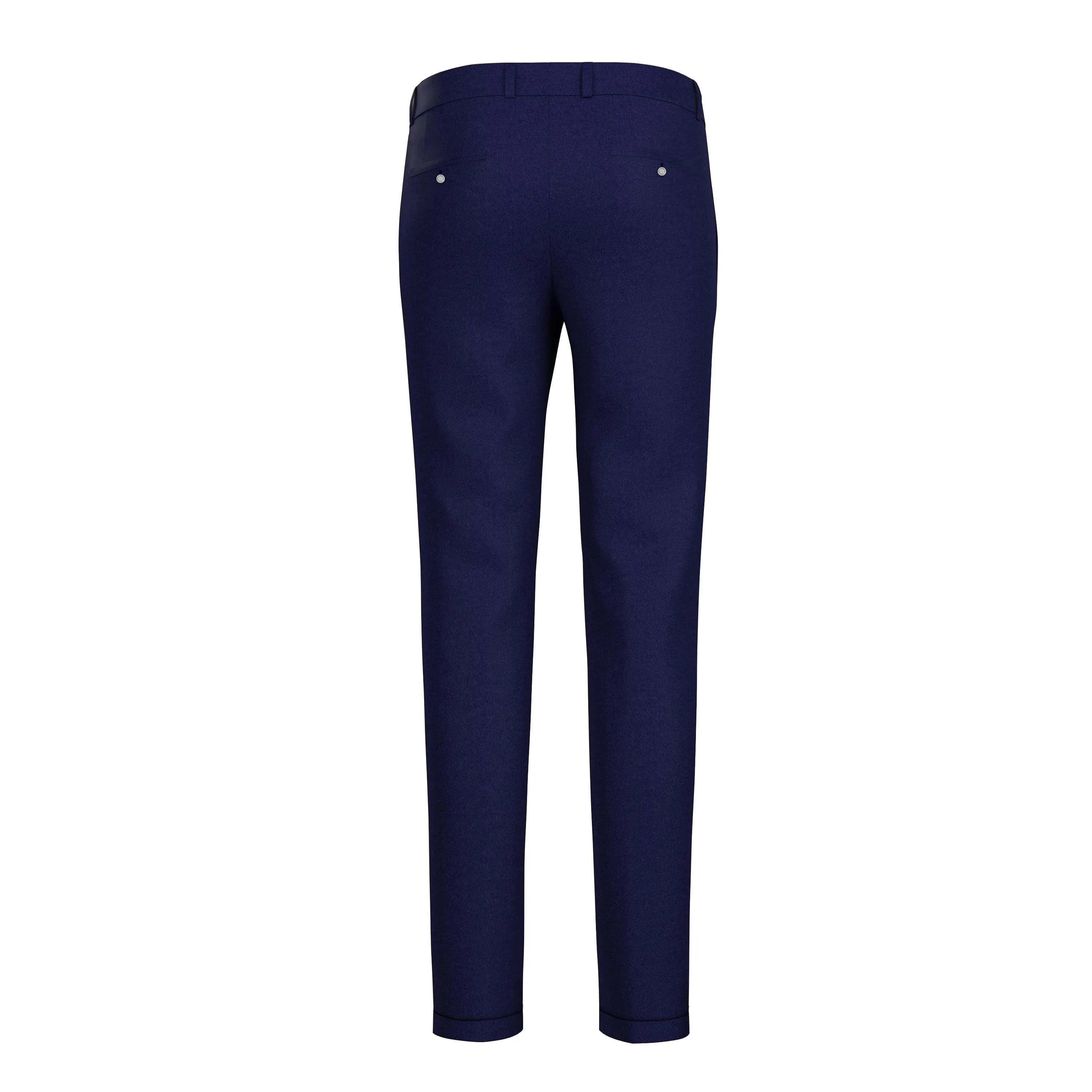 Sea Bottom Blue Cotton Chinos