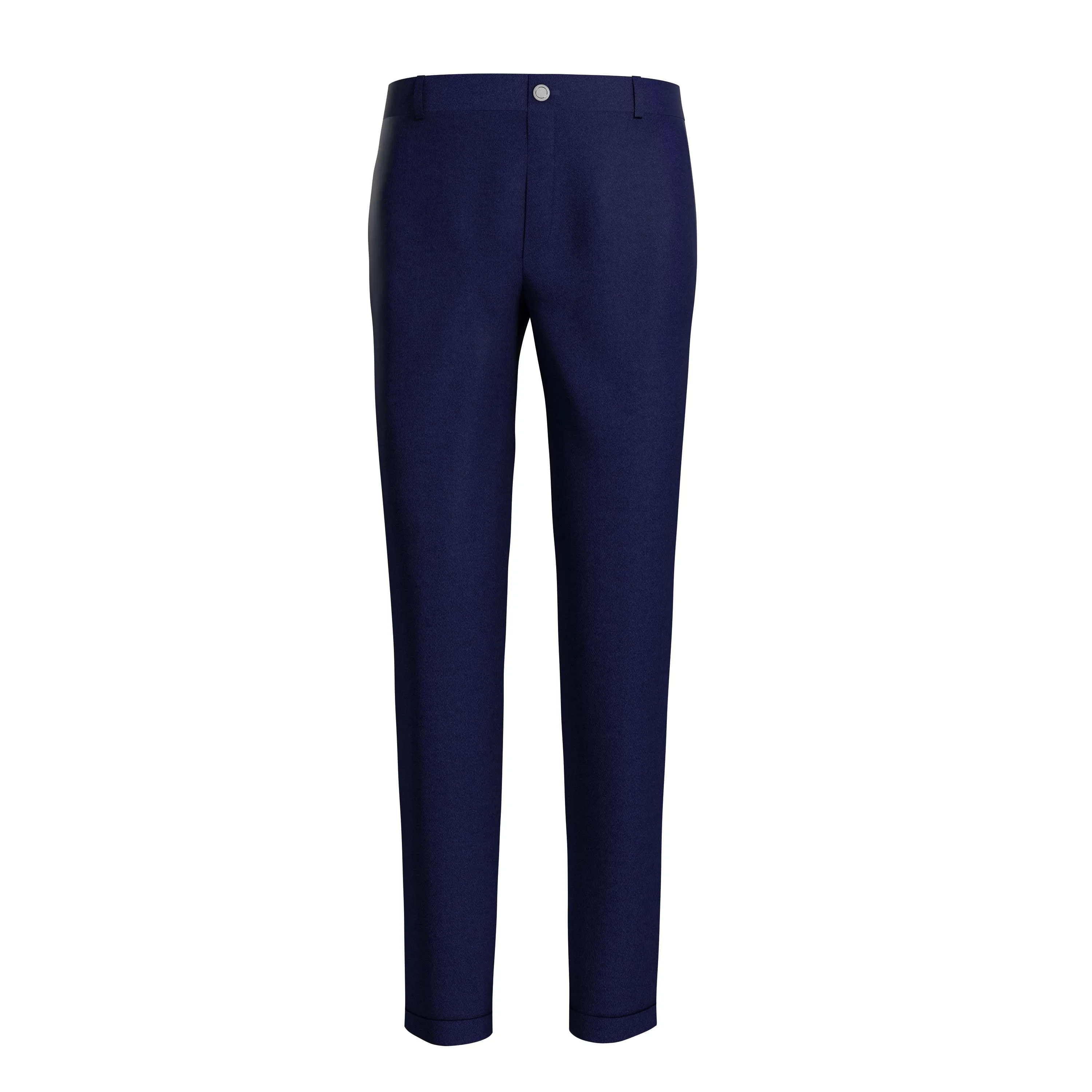 Sea Bottom Blue Cotton Chinos
