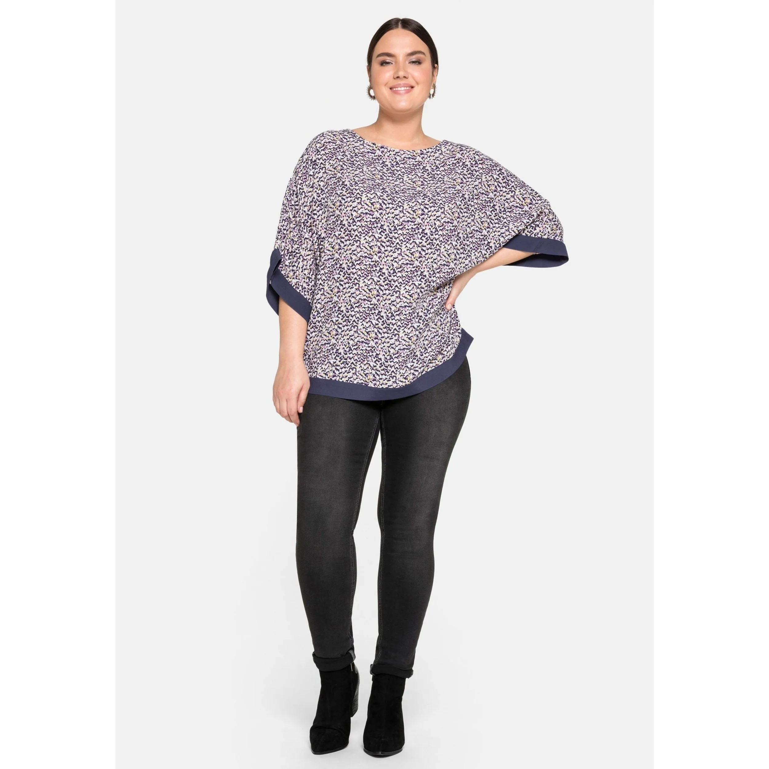 Sheego Kimono Sleeves Tunic Multi UK 28
