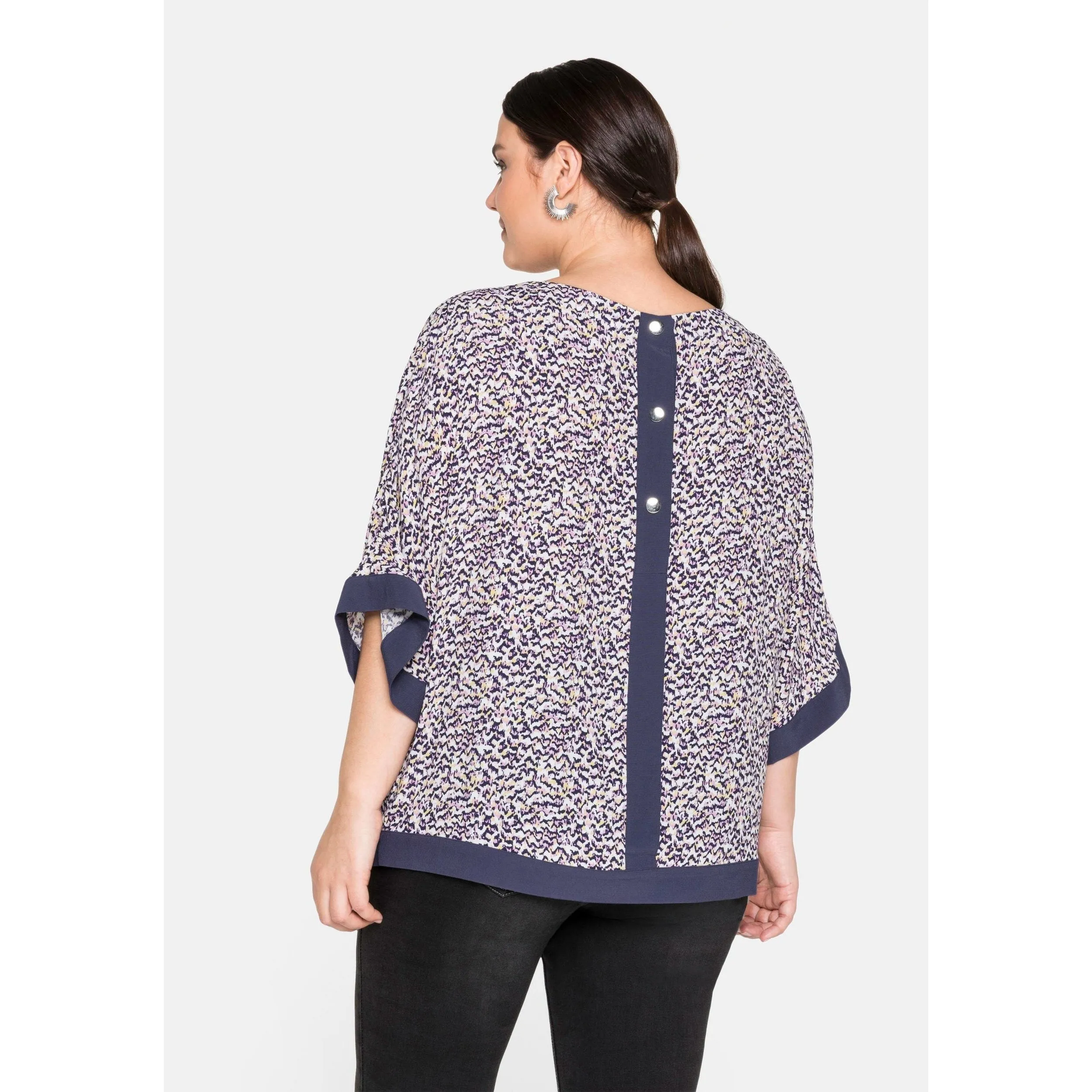 Sheego Kimono Sleeves Tunic Multi UK 28