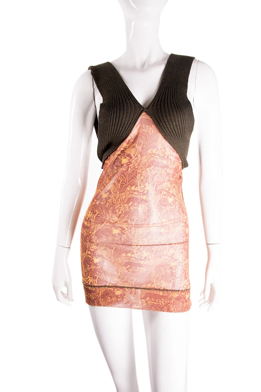 Sheer Knit Dress