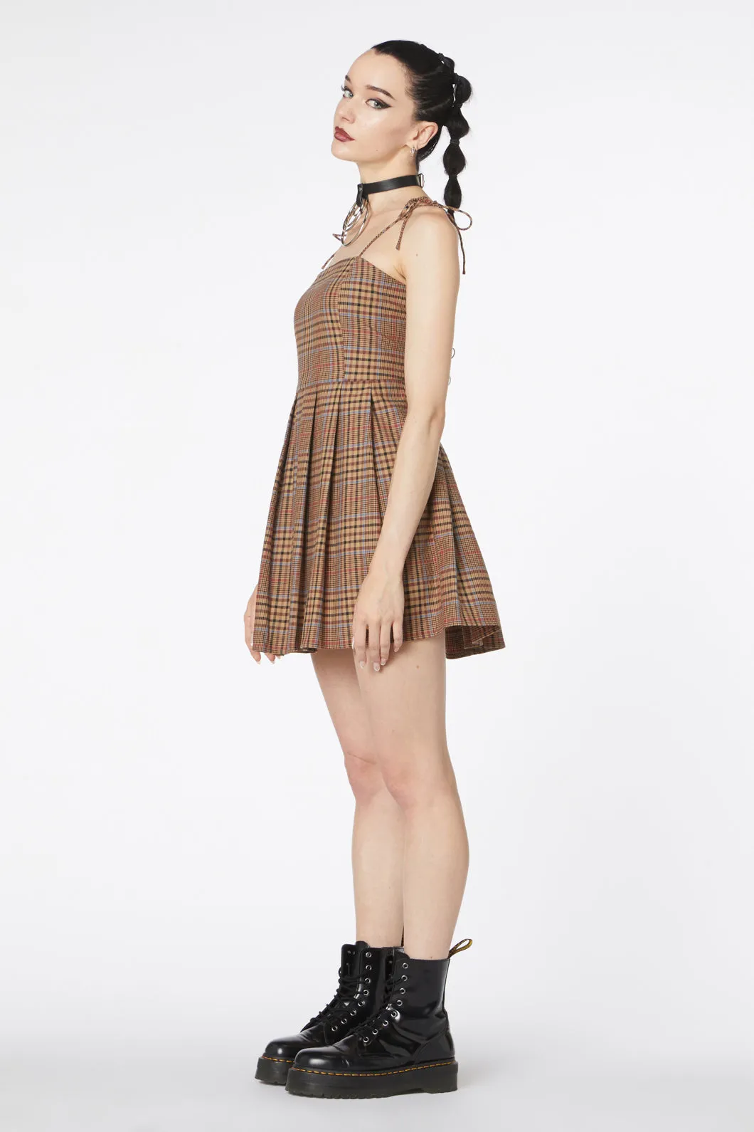 Shiloh Check Strap Dress