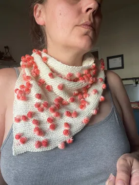 Shrimp and Grits Triangle Scarf - Digital Pattern
