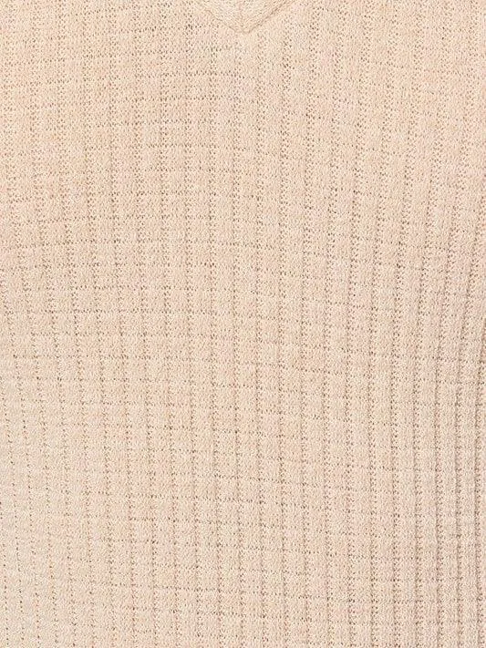 Simple Collared Rib Knit Bodysuit