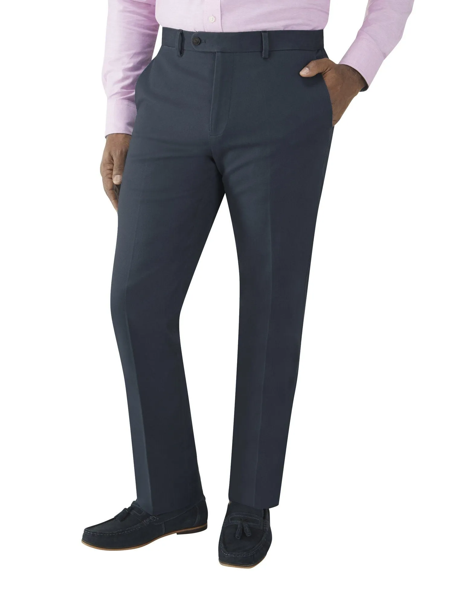 Skopes Antibes Tailored Chinos In Navy Blue