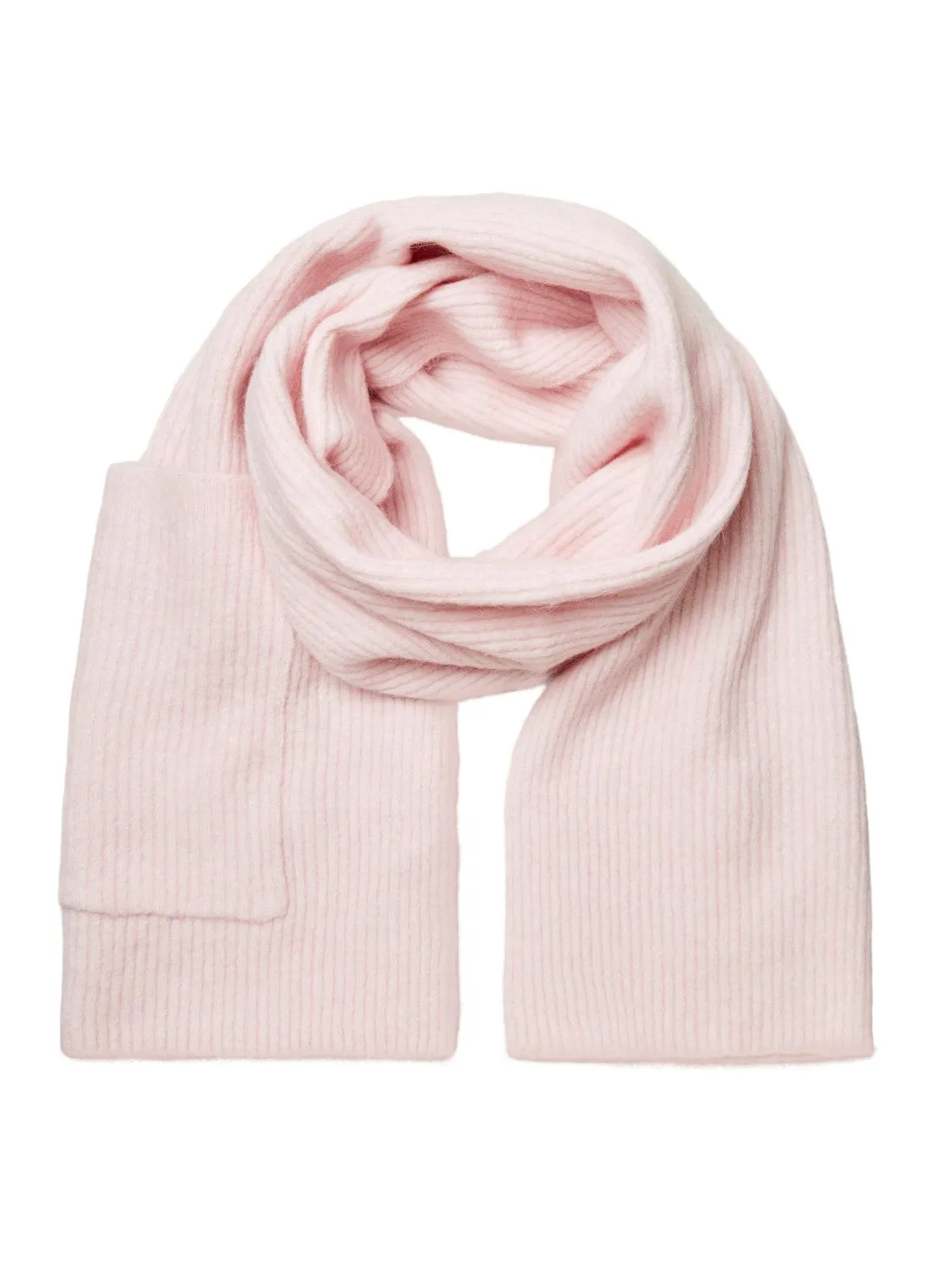 SLF Linna Mia Knit Pocket Scarf in Chalk Pink