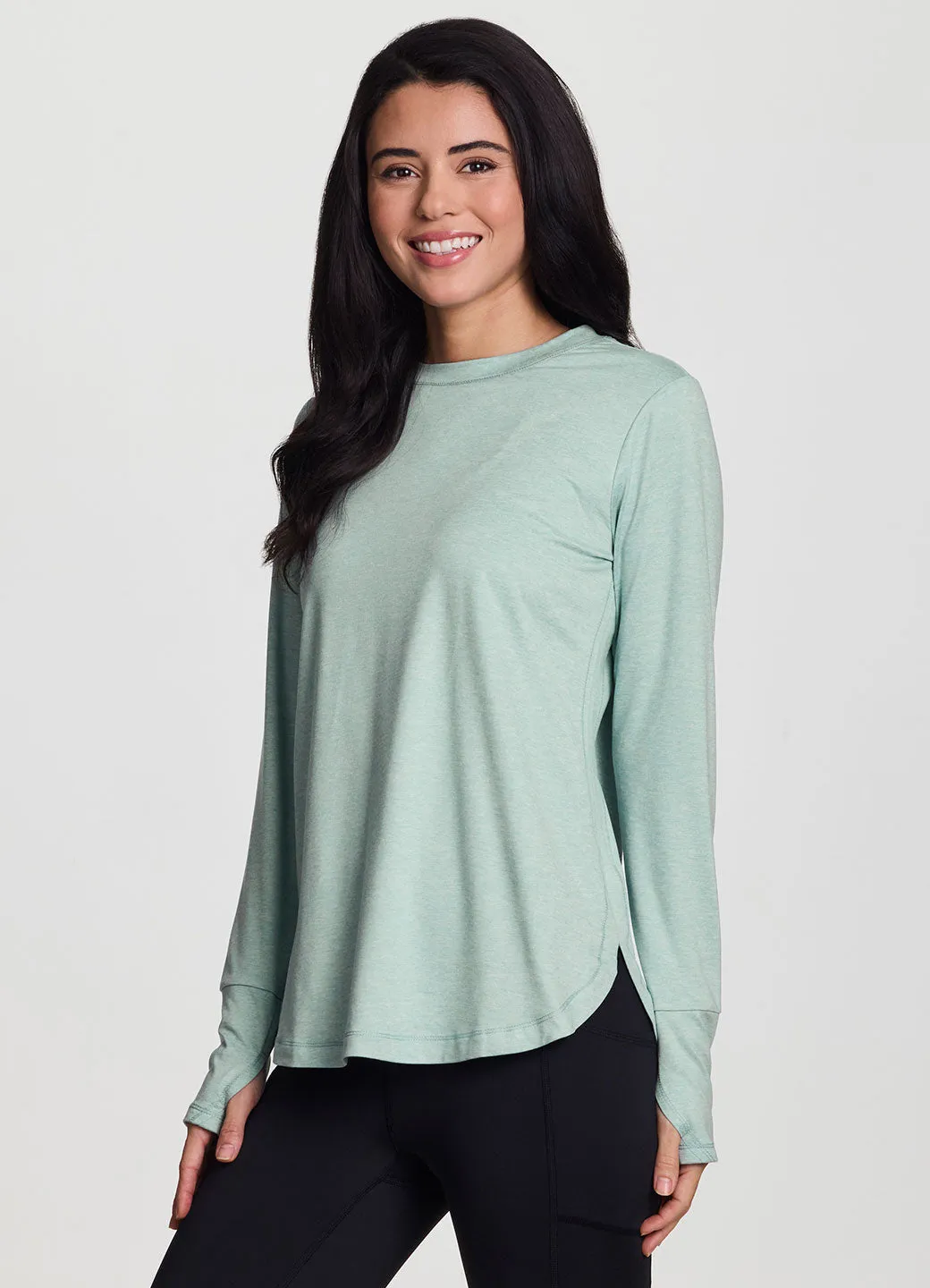 Studio Practice Long Sleeve Tunic Tee