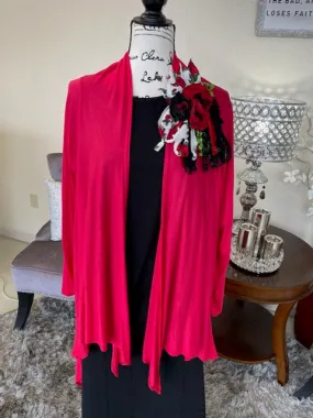 Summer Red Cardigan