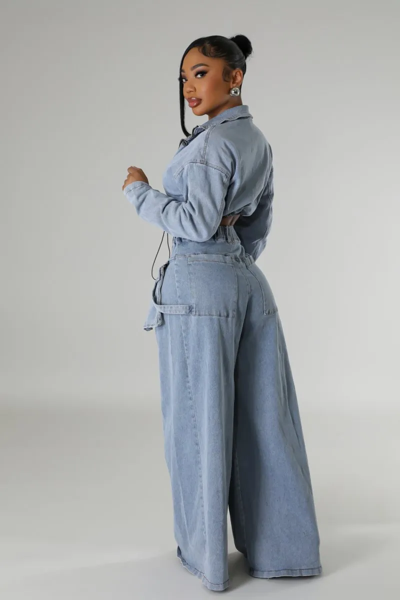 The Ultimate Denim Cargo Pants Set