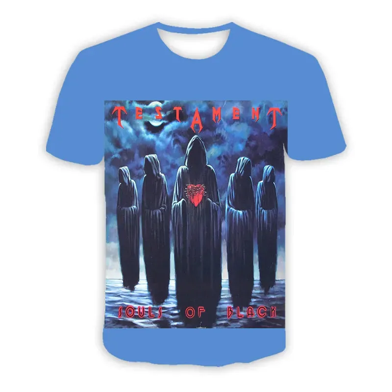 Thrash Metal 3D Printed Testament ROCK Casual T-shirts  Hip Hop T Shirts Harajuku Styles Tops Clothing for Men/Women