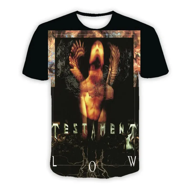 Thrash Metal 3D Printed Testament ROCK Casual T-shirts  Hip Hop T Shirts Harajuku Styles Tops Clothing for Men/Women