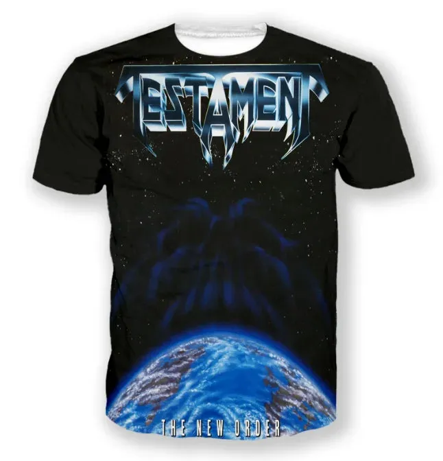 Thrash Metal 3D Printed Testament ROCK Casual T-shirts  Hip Hop T Shirts Harajuku Styles Tops Clothing for Men/Women