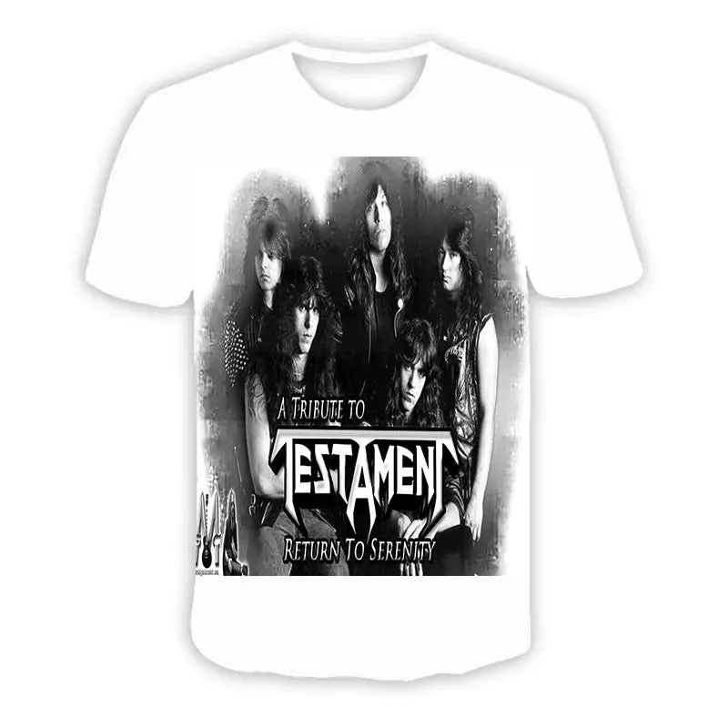 Thrash Metal 3D Printed Testament ROCK Casual T-shirts  Hip Hop T Shirts Harajuku Styles Tops Clothing for Men/Women