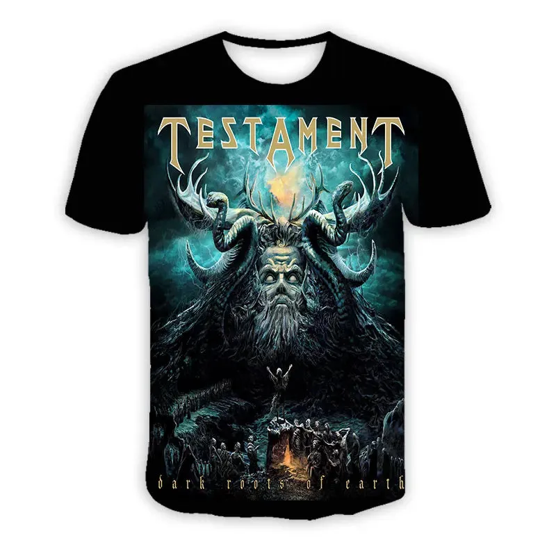 Thrash Metal 3D Printed Testament ROCK Casual T-shirts  Hip Hop T Shirts Harajuku Styles Tops Clothing for Men/Women