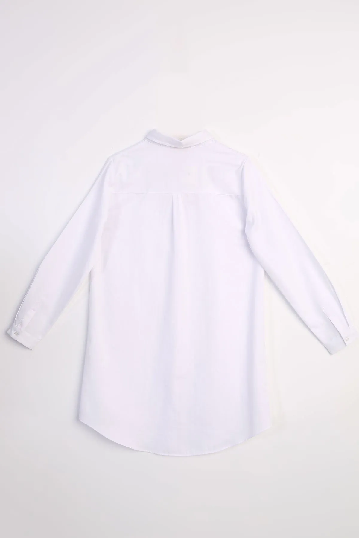 TLD Women Allday White Hidden Snap Shirt Tunic - Marcianise