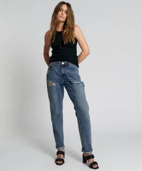USED BLUE 1982S HIGH WAIST BALLOON JEANS