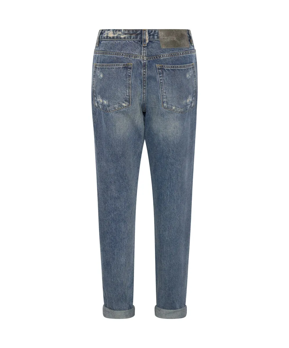 USED BLUE 1982S HIGH WAIST BALLOON JEANS