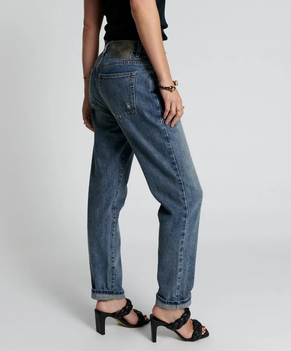 USED BLUE 1982S HIGH WAIST BALLOON JEANS