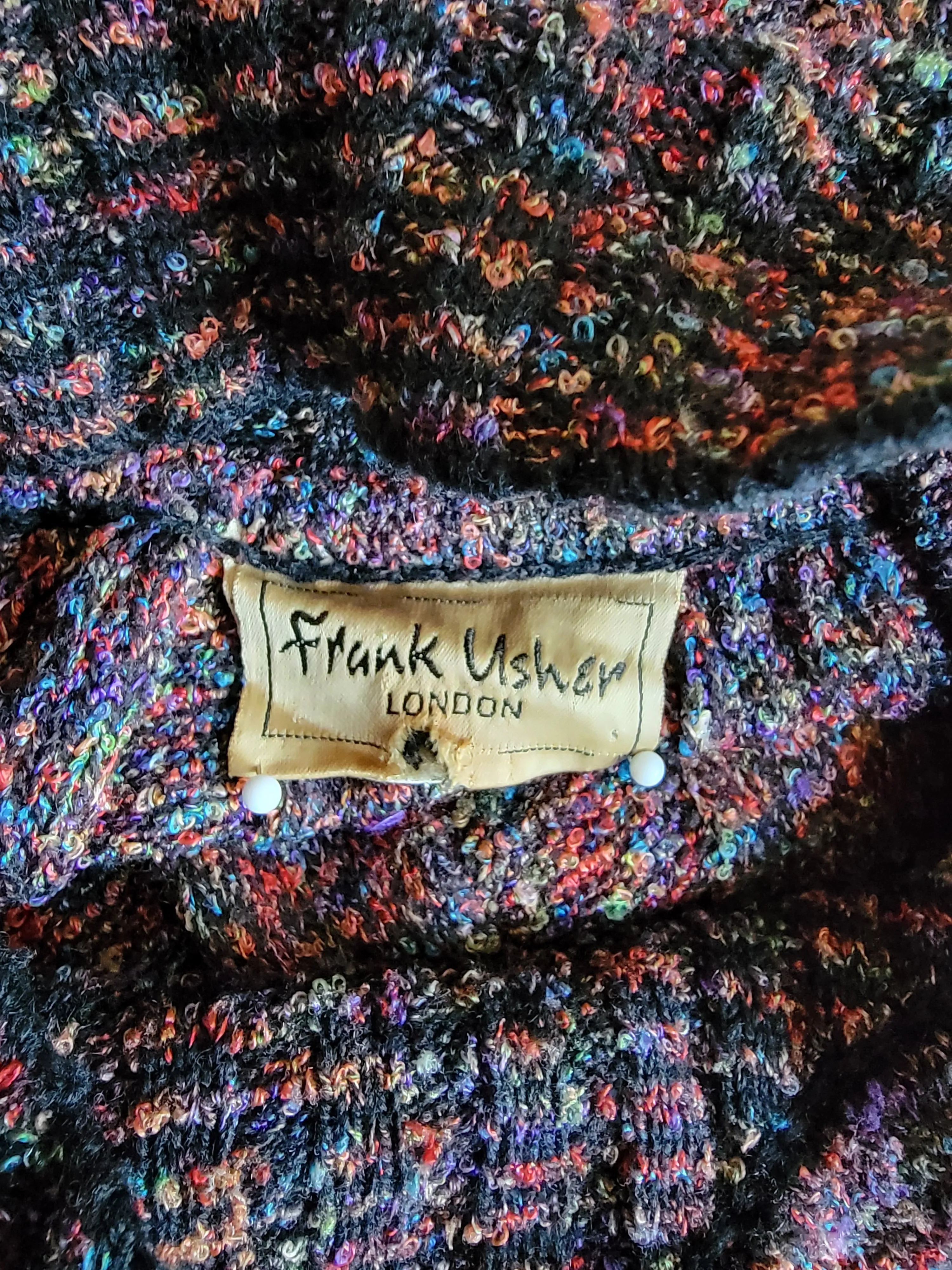 Vintage 1980's Frank Usher – London Knit Dress