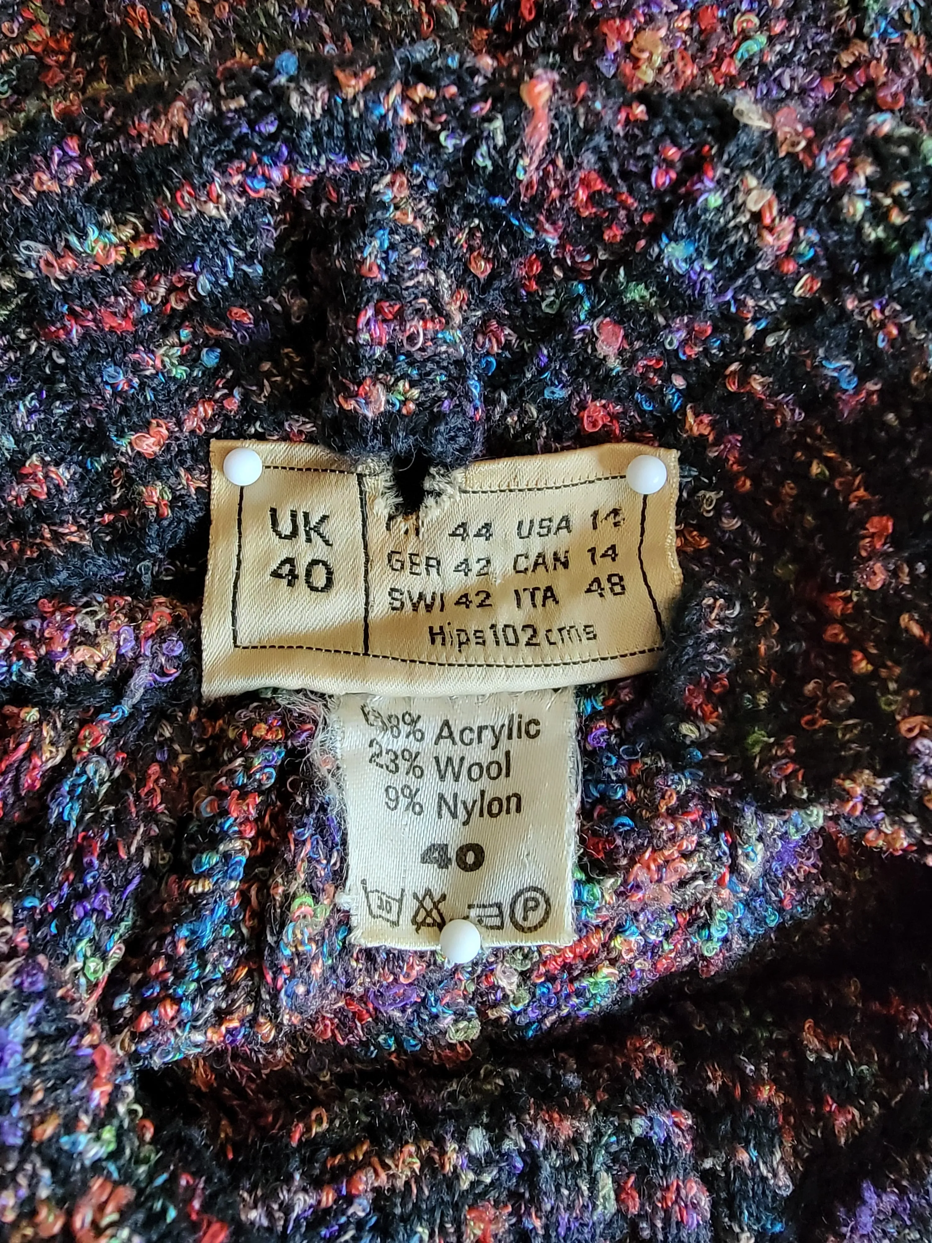 Vintage 1980's Frank Usher – London Knit Dress
