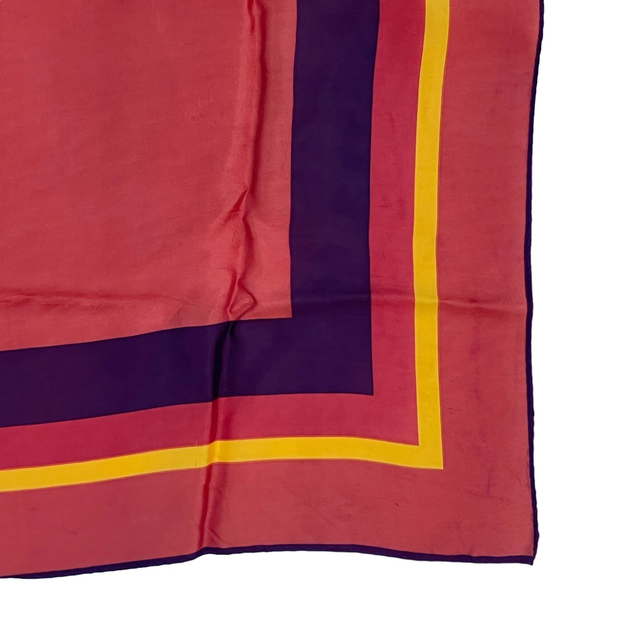Vintage 60s Henryson All Weather Square Red Scarf 26.5" x 26.5  Made in Japan
