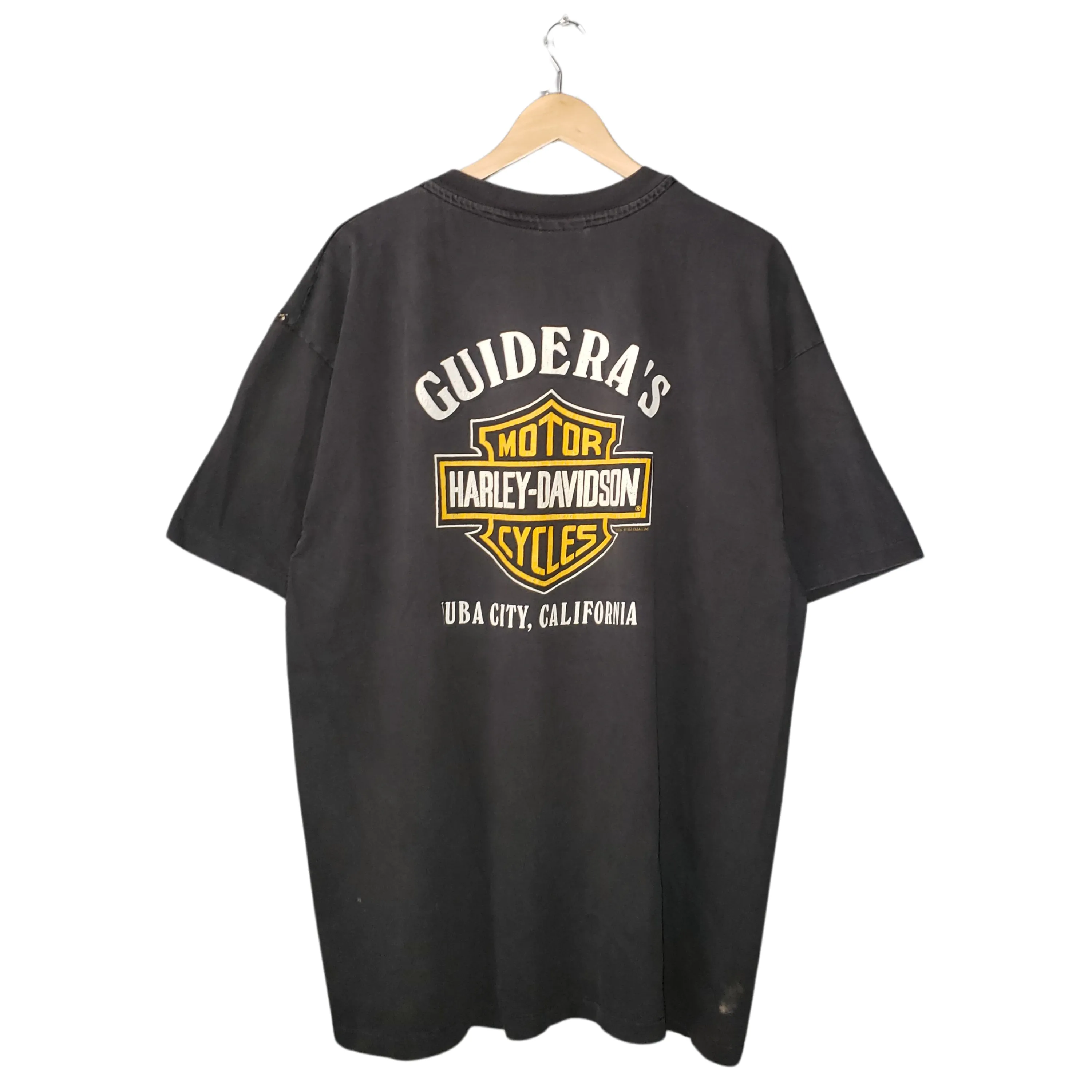 Vintage Harley Davidson 90s T-Shirt Yuba City California 1993 XXL