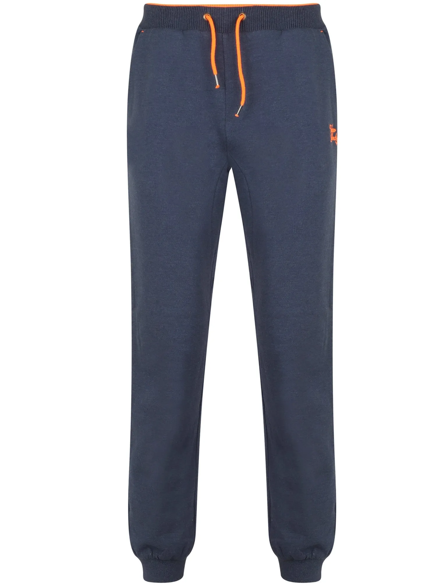 Western Brushback Fleece Cuffed Joggers In Mood Indigo Marl -Tokyo Laundry