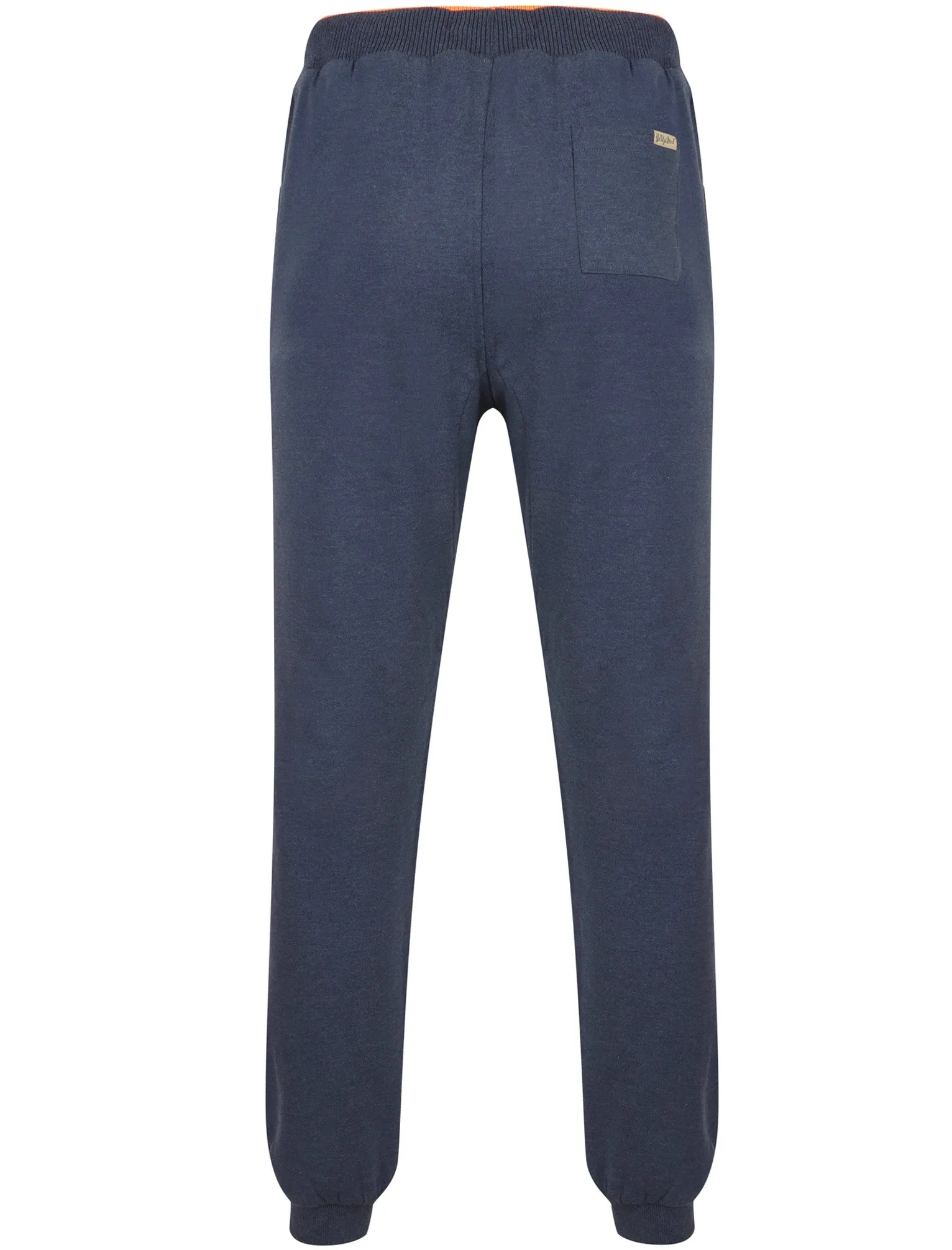 Western Brushback Fleece Cuffed Joggers In Mood Indigo Marl -Tokyo Laundry