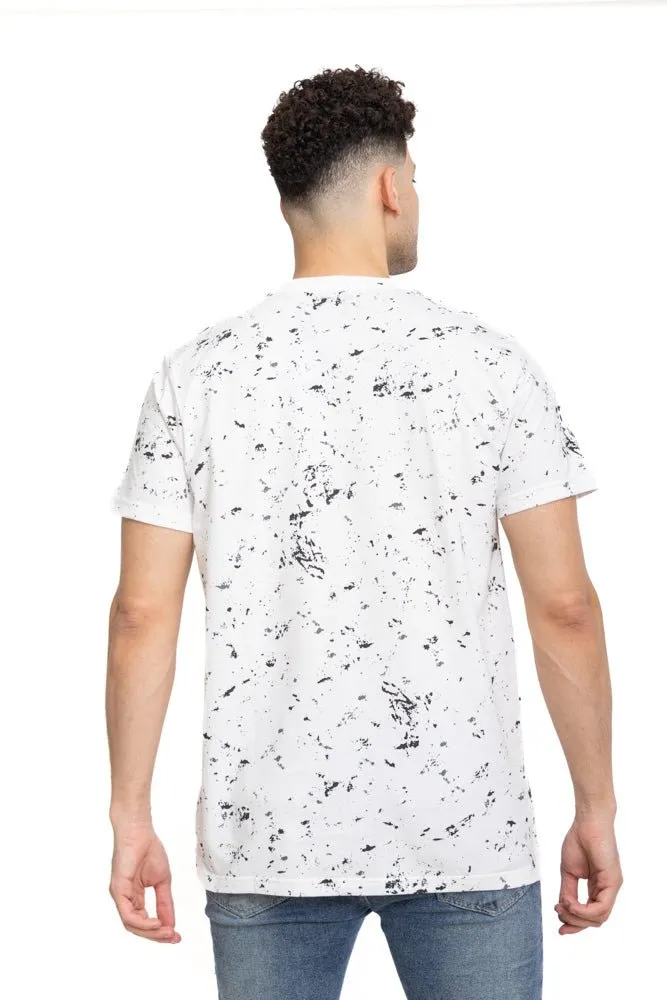 White Printed Round T-Shirt Design 6