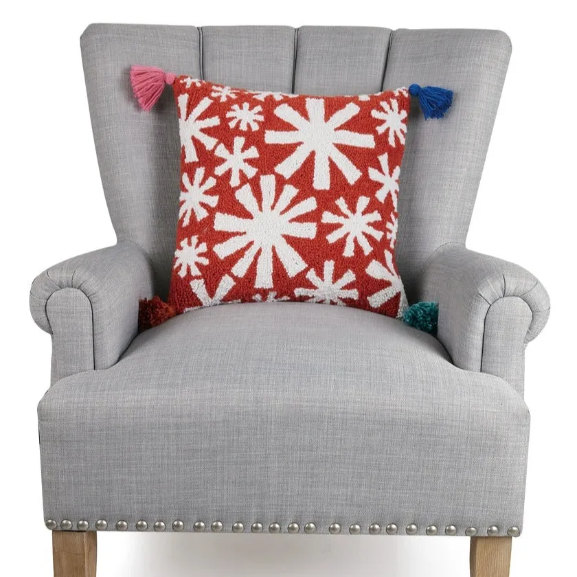 Winter Snowflakes Red Hook Pillow