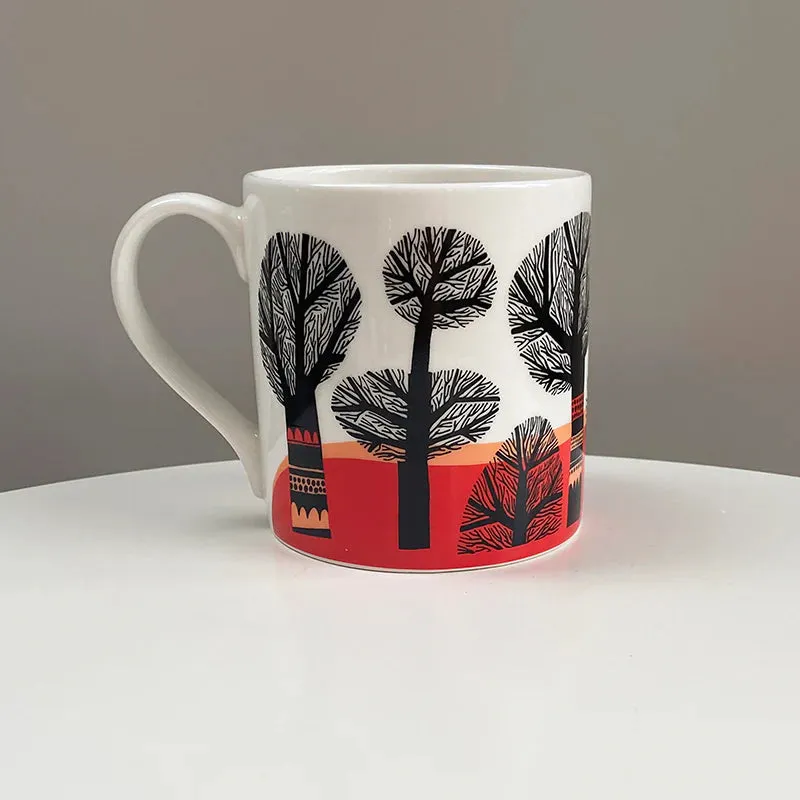 Winter Tree Mug - Orange