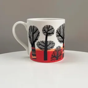 Winter Tree Mug - Orange