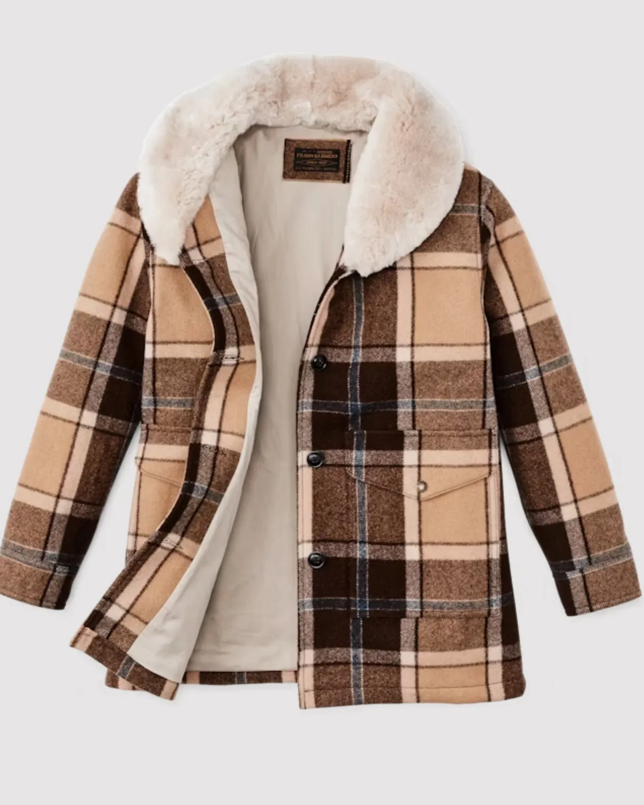 WOMEN'S LINED WOOL PACKER COAT