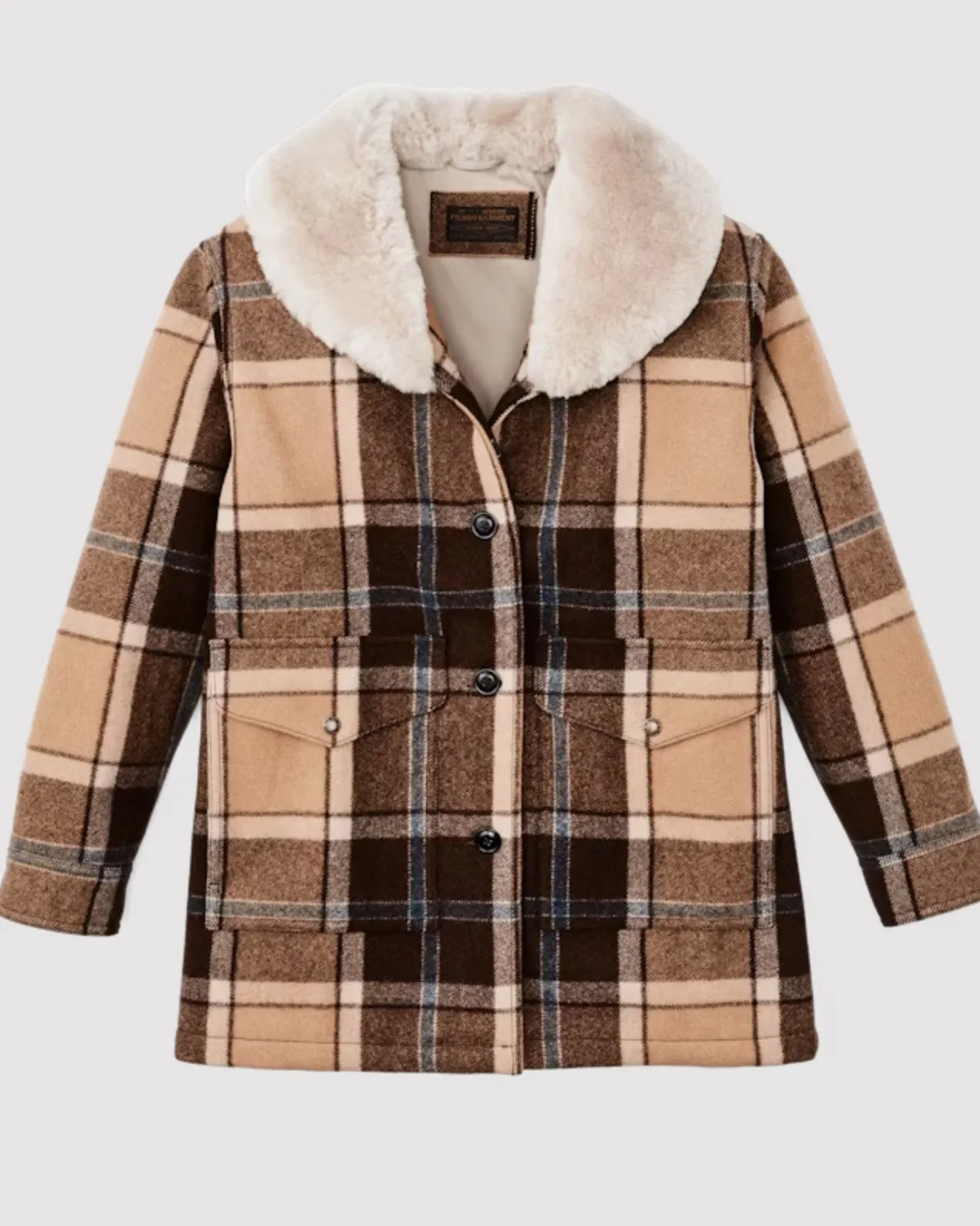WOMEN'S LINED WOOL PACKER COAT